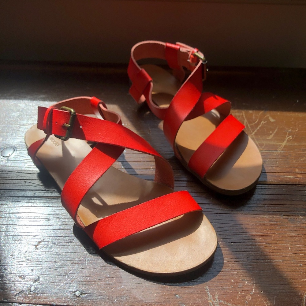 Comfortable UO Ecote Orange / Red Summer Sandals